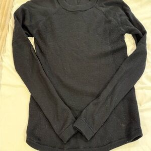 lululemon athletica Black Crew Neck Sweater